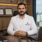 Dr Henrique Pêcego Hematologista no seu consultório