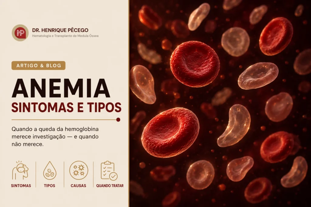 Anemia: sintomas, tipos e quando se preocupar