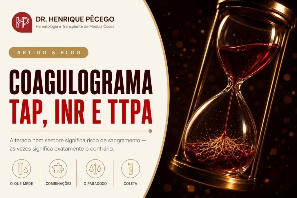 Coagulograma alterado: o que significam TAP, INR e TTPA
