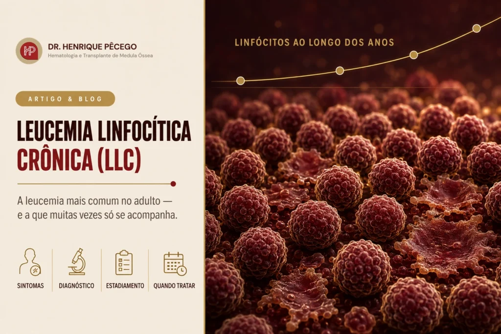 Leucemia linfocítica crônica (LLC): o que é, sintomas, diagnóstico e tratamento