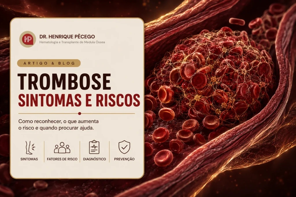 Trombose: sintomas, causas e quando procurar um hematologista
