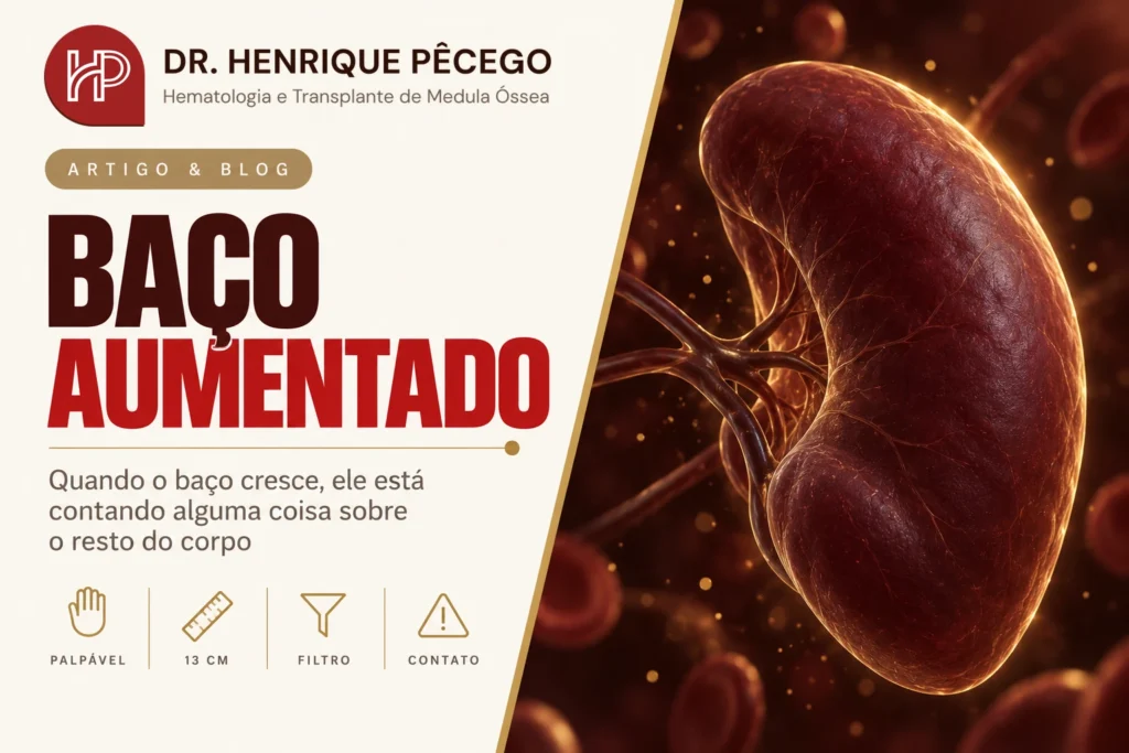 Baço aumentado: causas, sintomas e quando investigar