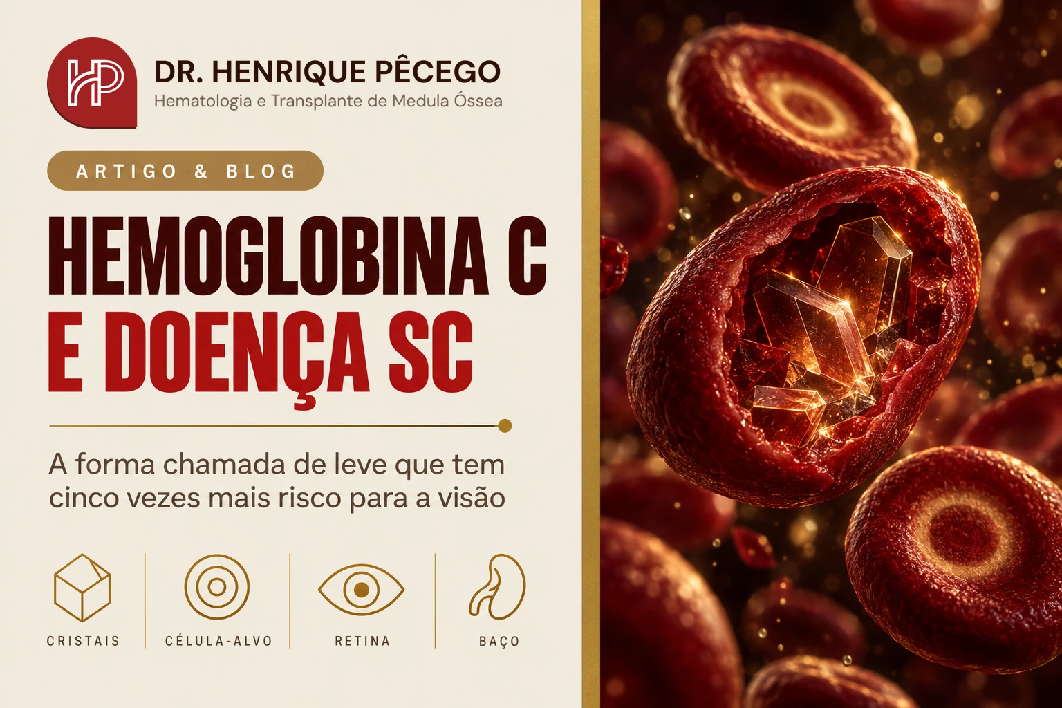 Hemoglobina C e hemoglobinopatia SC: a leve que não é